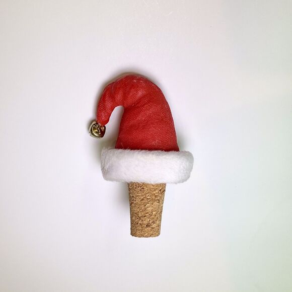 Mud Pie Ceramic Santa Secrets Wine Cooler + Cork Christmas Holiday Hosting - Picture 6 of 13